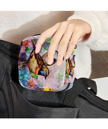 Buy Watercolor Napkin Storage Bag for Birds & Flowers - Portable Period Bag for Women Teens & Girls | Menstrual Cups & Breastfeeding Pillows Holder - International Shipping - Buy Online on GoSupps.com