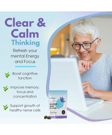 Low-Caffeine Energy Gummies with B12 & Lion's Mane | Gluten Free Vegan Nootropic Chews | Blue Raspberry Flavor 15 Servings - Buy Online on GoSupps.com