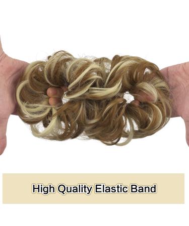 Buy Sofeiyan Hair Tie Updos - Wavy Chignon Hairstyles & Extensions for Women - Strawberry & Bleach Blonde - 40g - Buy Online on GoSupps.com