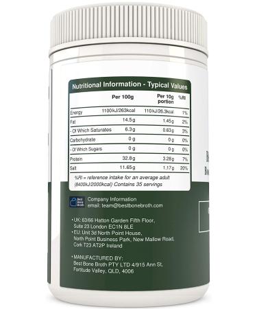 BEEF BONE BROTH CONCENTRATE - Made from top Australian Grass-Fed Cattle - full of protein and collagen | 35 servings makes 2.25 gallons of broth | Just add water | Keto & Paleo Friendly Original - Buy Online on GoSupps.com