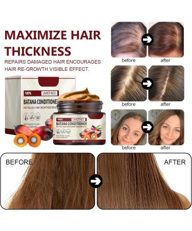 Batana Oil Organic Batana Oil for Hair Growth Raw Batana Oil Repair Dry Damaged Hair for Healthier Thicker Hair Leaves Your Hair Smoother Oil Reduces Hair Loss Enhances Hair Thickness -120g - Buy Online on GoSupps.com