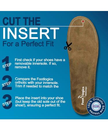 Orthotic Shoe Insoles for Ball of Foot Pain & Flat Feet | Metatarsalgia Relief - Full Length (Men's 8-9.5 Women's 9.5-11 - Buy Online on GoSupps.com