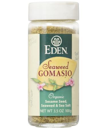Eden Foods Organic Seaweed Gomasio - Sesame Seeds, Seaweed & Sea Salt 3.5 oz (100 grams) Jar