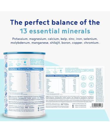 Calcium Magnesium Zinc Powder 450g - Unflavoured Supplement Complex with Shilajit Essence - Alpha Foods - Buy Online on GoSupps.com