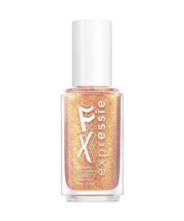 essie Expressie FX Filter Quick-Dry Vegan Nail Polish Gold Glitter Shimmer Top Coat 24K 0.33 fl oz 11 24K TOP COAT 0.33 Fl Oz (Pack of 1)