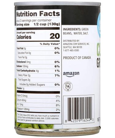 Amazon Brand - Happy Belly Cut Green Beans  15 Ounce - Buy Online on GoSupps.com