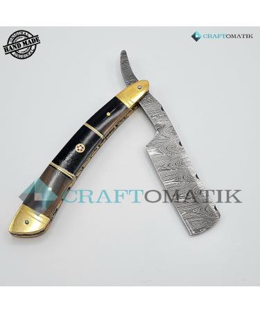 Razor Damascus Steel Men's Gift Set | High Quality Handmade Barber Razor | DBR34 - Buy Online on GoSupps.com