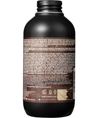 Bleach London Instant Coffee Hair Dye - Light Soft Brown for Blonde Hair - Vegan & PETA-Approved - 150ml - Buy Online on GoSupps.com