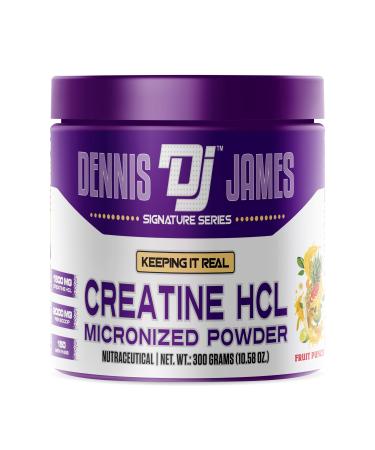 DENNIS JAMES Signature Series Creatine Hcl | Micronized Powder | 150 Serving 300g | Fruit Punch