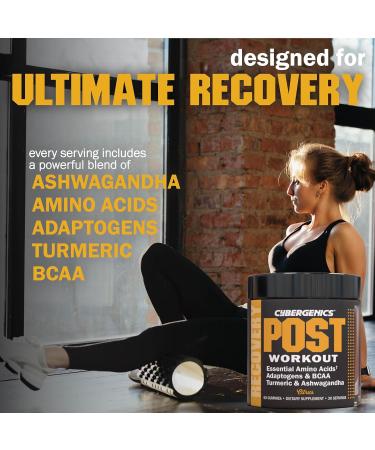 Post-Workout Gummies for Muscle Recovery & Joint Health | Essential Amino Acids Ashwagandha Curcumin & BCAAs - 60 Citrus Gummies for 30 Servings - Buy Online on GoSupps.com