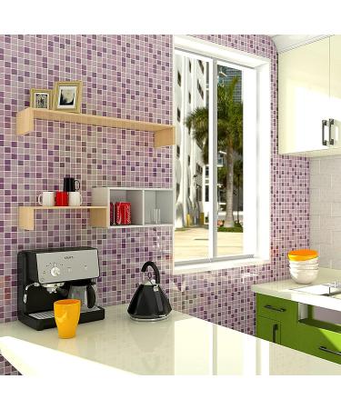 PINUO&KE 200g Square Ceramic Mosaic Tiles for Crafts - Colorful Stained Glass Pieces - Red - Buy Online on GoSupps.com