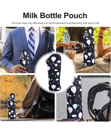 TOYANDONA 2pcs Insulated Baby Bottle Bags - Portable Thermal Breastmilk Storage Tote for Travel - Black - Buy Online on GoSupps.com