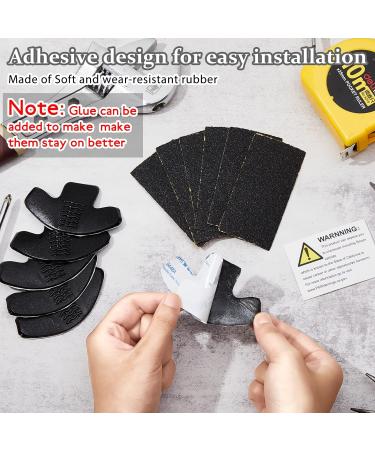 Jadive 6 Pack Boot Toe Guards - Easy Application Work Shoe Toe Protectors with Sandpaper - Buy Online on GoSupps.com