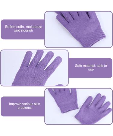 Lurrose 1 Pair Moisturizing Gloves Cosmetics Hand Gloves Exfoliating Spa Gloves Beauty Cleaning Mittens for Softening Dry Cracked Hand Skins Remove Dead Skin Purple Mittens Kids - Buy Online on GoSupps.com