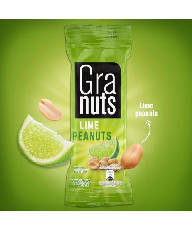 Lime Peanuts - Tangy Lime Flavor Snack | On-the-Go | 1.76 Oz (12 Packs) - Buy Online on GoSupps.com