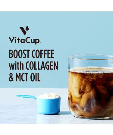 VitaCup Keto Collagen Coffee Creamer Vanilla | MCT & Protein | Dairy-Free, Gluten-Free, Soy-Free | 10oz Bottle - Buy Online on GoSupps.com