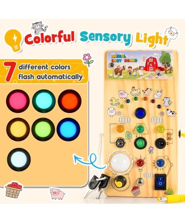 Shop Happygolucky Montessori Toys for 1-3 Years | Educational & Fun Wooden Busy Boards Leather Light Switch Toys & Gift Ideas for Babies & Toddlers - Buy Online on GoSupps.com