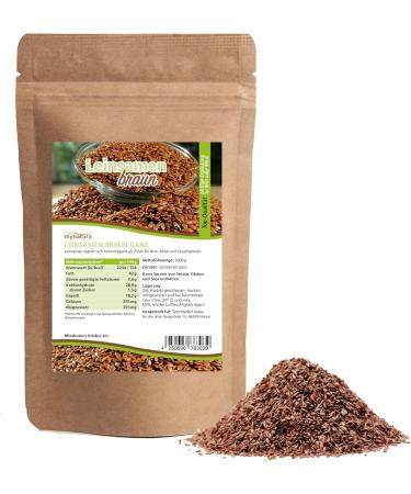  mynatura Mynatura Brown Linseed I Ganz I Cooking I Smoothie I M sli I Linseed I (2 x 1000 g) - Buy Online on GoSupps.com