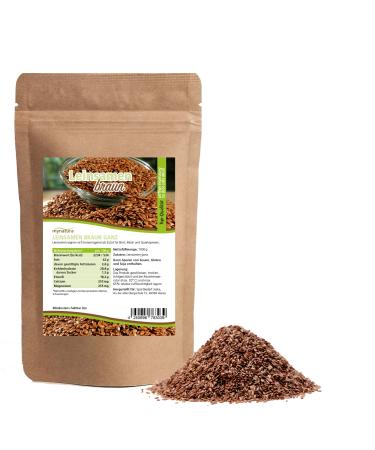 mynatura Mynatura Brown Flax Seeds | Ganz | Cooking | Smoothie | Muesli | Flax Seeds | (1000 g)