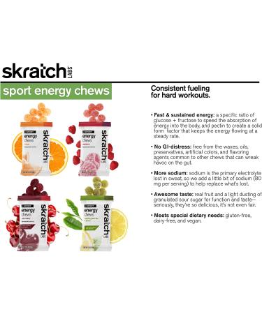 Skratch Labs Best Energy Chews Variety Pack (10 Pack) Energy Gummies for Running  Cycling  and Hiking Snacks | Vegan  Gluten Free Energy Fuel | Alternative to Energy Gels Variety Pack 1.76 Ounce (Pack of 10) - Buy Online on GoSupps.com