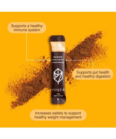 Pique Organic Wuyi Mountain Oolong Tea Crystals - Metabolism-Boosting Black Tea for Digestion & Weight Loss - 14 Single Serve Sticks - Buy Online on GoSupps.com