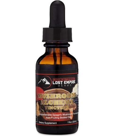 7 Mushroom Tincture Blend (1 fl oz) with Reishi, Turkey Tail, Maitake, Shiitake, Lion's Mane, Artist Conk & Chaga | Lost Empire Herbs - Buy Online on GoSupps.com