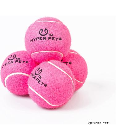 Hyper Pet Tennis Balls for Dogs - Interactive Dog Toys for Large, Medium, and Small Dogs - 4 Pack (Pink, Mini 1.75) - Buy Online on GoSupps.com