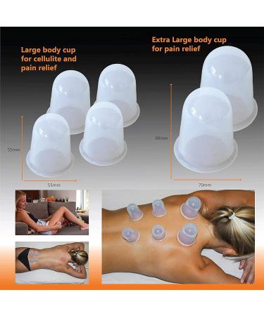 Cupping Therapy Set by DoSensePro - Arthritis Pain Relief & Anti-Aging Massage Cups - 6 Silicone Vacuum Cups for Cellulite Reduction - Relaxation Gift - Buy Online on GoSupps.com