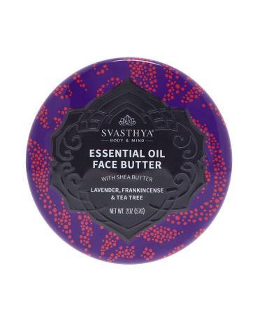 Essential Oil Face Butter by Svasthya- Naturally Nurtures Skin & Restores Complexion  Has Shea Butter  Coconut  Argan & Grapeseed Oil  Made In The USA  2 oz  2.01 Ounce (Pack of 1) - Buy Online on GoSupps.com