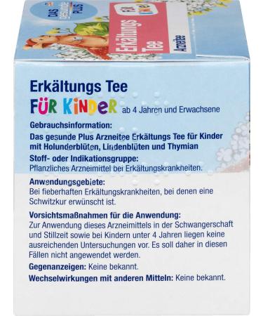Herbal Common Cold Tea for Children 3 packs x 18 g Mivolis/Germany - Buy Online on GoSupps.com