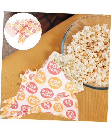 minkissy 50pcs Popcorn Bag Christmas Gift Bags Treat Bags Snacks Cookies Pink Popcorn Clear Goody Bags Piping Bags Halloween Candy Goodie Bag Treats for Child Paper Disposable Biscuit - Buy Online on GoSupps.com