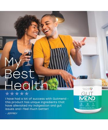 Health IS Wealth Organic GutMEND Advanced Gut Health Powder with Ginger L Glutamine Marshmallow Root - Relieves Inflammation Indigestion Nausea - 5g per Serving (150g) - Buy Online on GoSupps.com