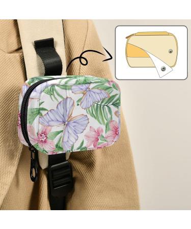 Pfrewn 7-Day Tropical Butterfly Pill Organizer | Portable Weekly Vitamin & Medicine Case with Zipper - Travel-Friendly Supplement Holder - Buy Online on GoSupps.com