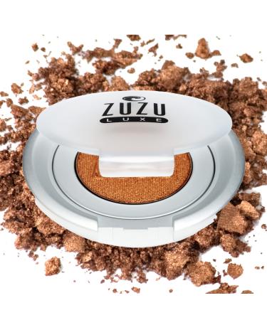 Zuzu Luxe Mineral Eyeshadow (Chameleon - Bronze/Warm Shimmer)  Richly pigmented  velvety smooth formula. Natural  Paraben Free  Vegan  Gluten-free  Cruelty-free  Non GMO  0.07 oz.
