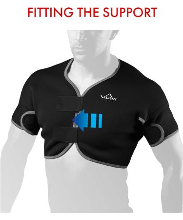 Vulkan Classic Full Shoulder Support - X-Large Black (New Style) - Buy Online on GoSupps.com