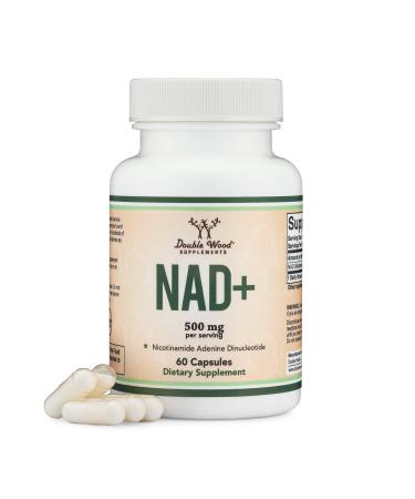 NAD Supplement for Anti Aging and Cell Regeneration (500mg of 95% Pure NAD+ Per Serving 30 Day Supply) Similar to Nicotinamide Riboside (Third Party Tested Vegan Safe Non-GMO) by Double Wood