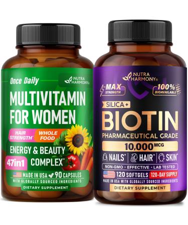 NUTRAHARMONY Multivitamins for Women & Biotin Softgels