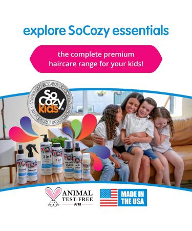 SoCozy Spray d m lant sans rin age pour cheveux d'enfants - Renforce et adoucit - 153 8 ml - Sans paraben sulfate colorant synth tique ou colorant - Buy Online on GoSupps.com