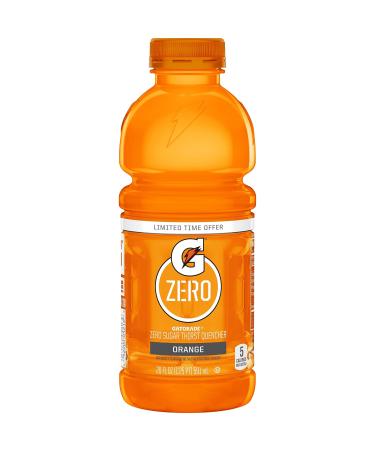 Gatorade Zero, Orange, 20 oz 12 pk
