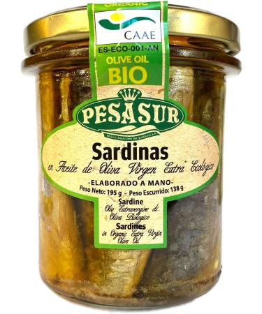 Soldimar Pesasur Sardines in Organic Extra Virgin Olive Oil 195g (Pack of 4) - Buy Online on GoSupps.com