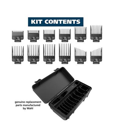 Wahl Clipper Genuine Smooth Cut Guide Comb Set - 12 Guards for Increased Cutting Performance and Convenient Storage - 3291 Black - Buy Online on GoSupps.com