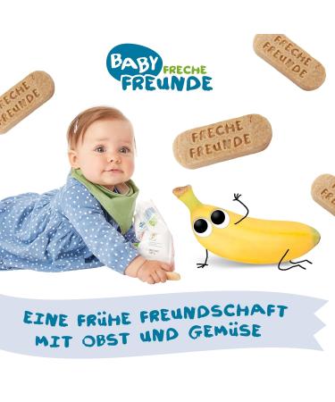 Organic Baby Cheeky Friends Biscuits - Vegan Banana Cookies (7 Pack) | Sugar-Free Snack for Babies 8 Months & Up - Buy Online on GoSupps.com
