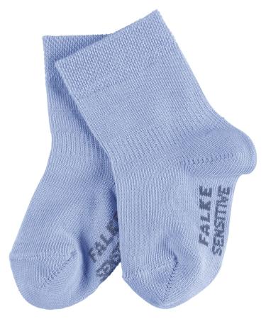 FALKE Unisex Baby Cotton Soft-Top Socks With Gentle Grip On Leg With Elasticated ZOne In Ankle Area For A Better Fit Blue Pink More Colours 1 Pair Sensitive 6-12 Months Blue (Crystal Blue 6290) new - eco-friendly