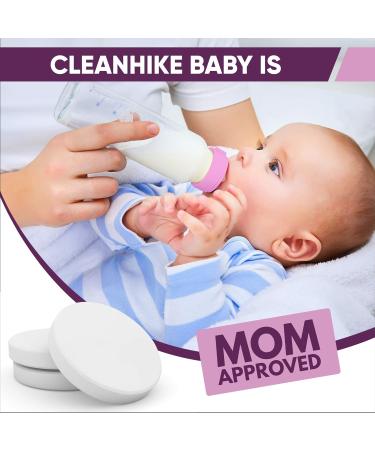 Baby Water Bottle Cleaning Tablets - 30 Pack Natural Cleaner for Milk Bottles & Tumbler - Eco-Friendly & Individually Packed - Buy Online on GoSupps.com