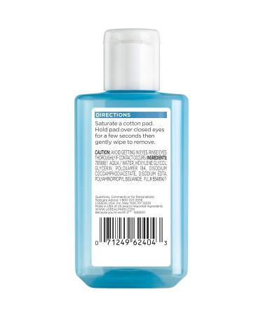 L'Oreal Paris Skincare Dermo-Expertise Oil-Free Eye Makeup Remover - Gentle & Effective 4 fl. oz for Clean Refreshing Eye Care - Buy Online on GoSupps.com