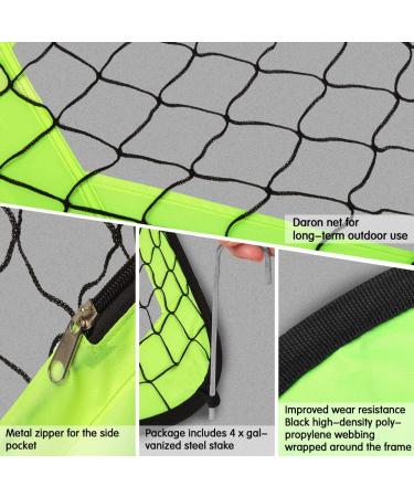 BAYINBULAK Pop Up Soccer Goal Portable Soccer Net for Kids Backyard Training  1 Pack Neon Lime - Buy Online on GoSupps.com