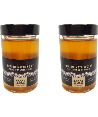 Pure Greek Honey with PDO Chios Mastic ( Mastiha ) | 500g (2 x 250g) | The Antioxidant Superfood | Unpasteurized unheated unprocessed | Loaded with Important Nutrients - Buy Online on GoSupps.com