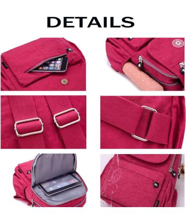 Fadsace Women's Waterproof Nylon Backpack for Hiking & Camping - Black - Buy Online on GoSupps.com