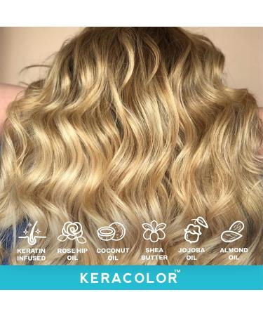 KERACOLOR Kit of 3-in-1 (Cleanse + Conditioner + Color) Honey Semi-Permanent Hair Dye and Finishing Hair Spray 10oz - Buy Online on GoSupps.com