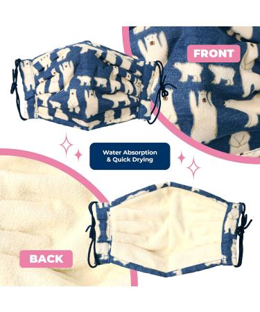 Imabari Towel Moisturizing Cloth Mask for Sleep - Large Size 100% Washable & Reusable Cotton Made in Japan (Ivory) | International Shipping Available - Buy Online on GoSupps.com